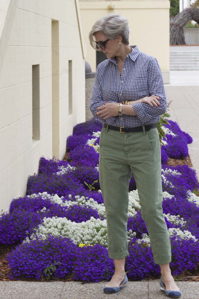 blue gingham