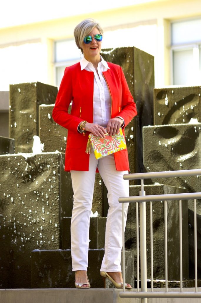 orange jacket
