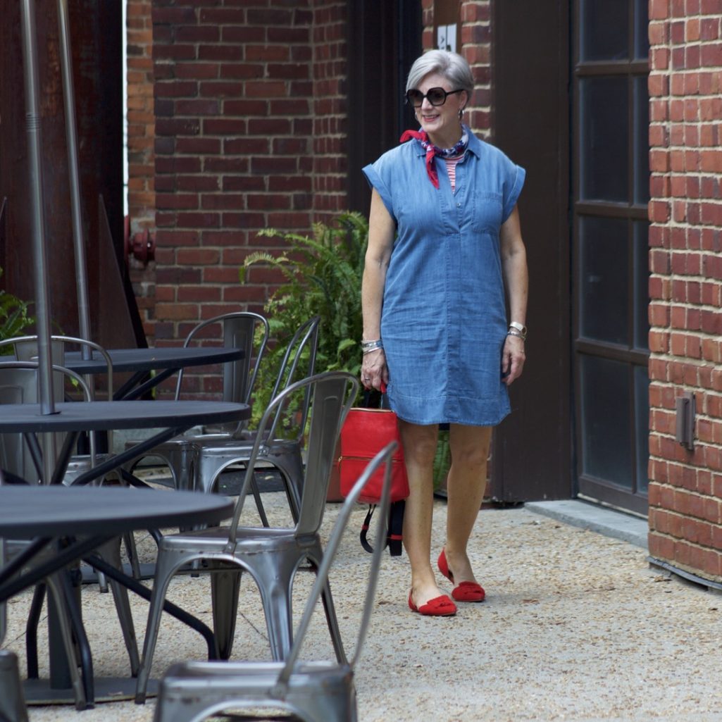 j.crew denim dress