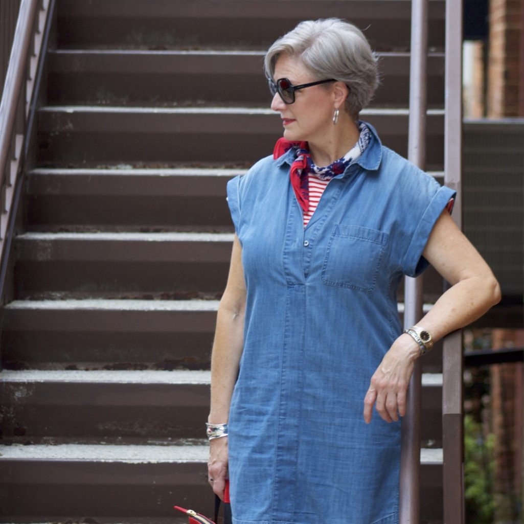 j.crew denim dress