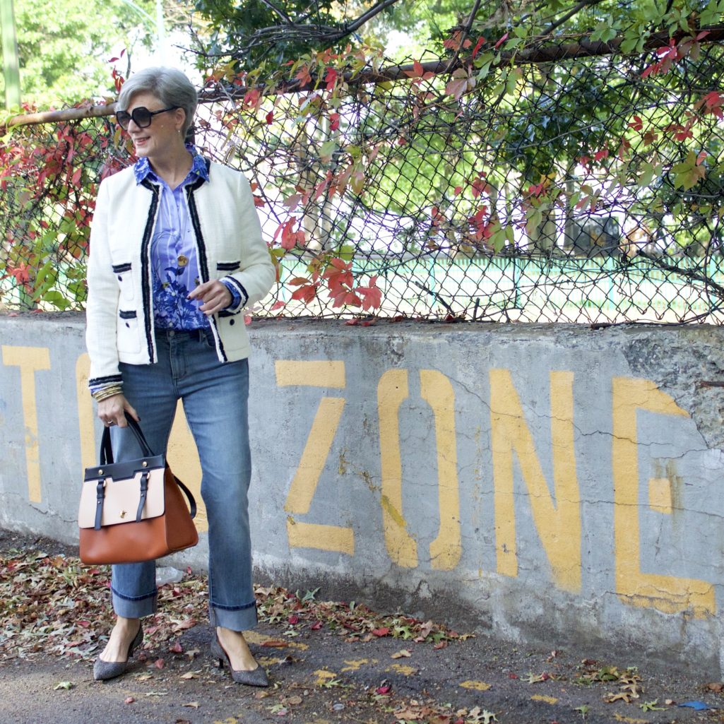 how to wear florals for fall