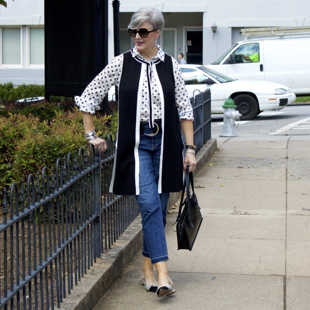 how to wear polka dots