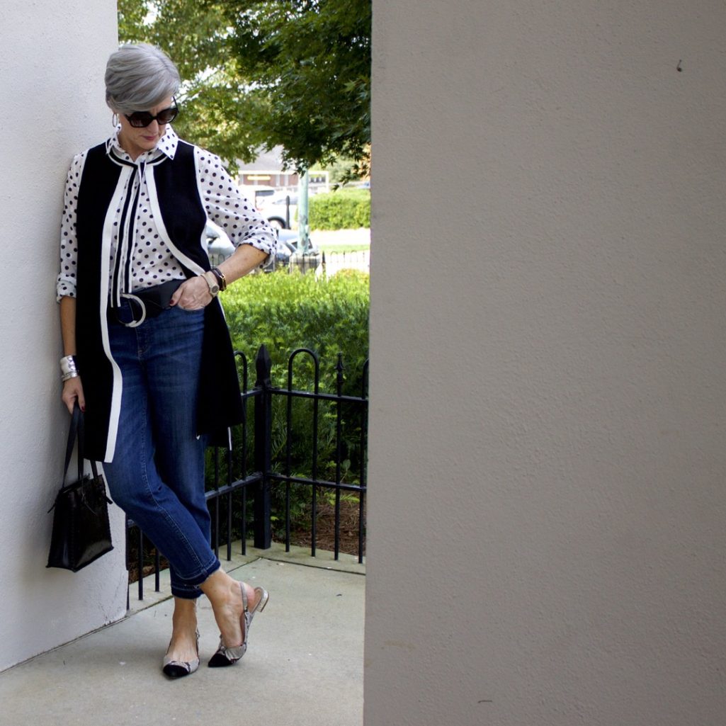 how to wear polka dots