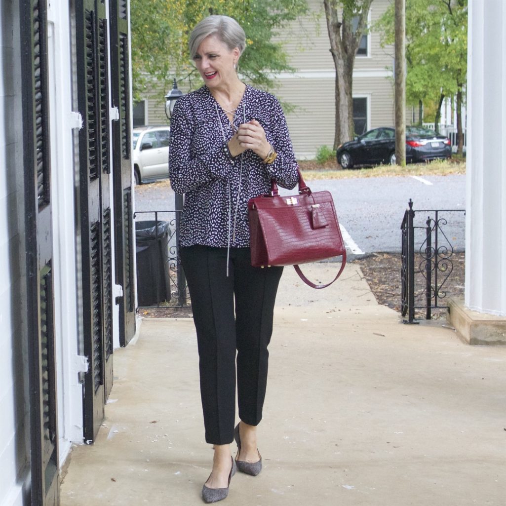 michael kors print blouse