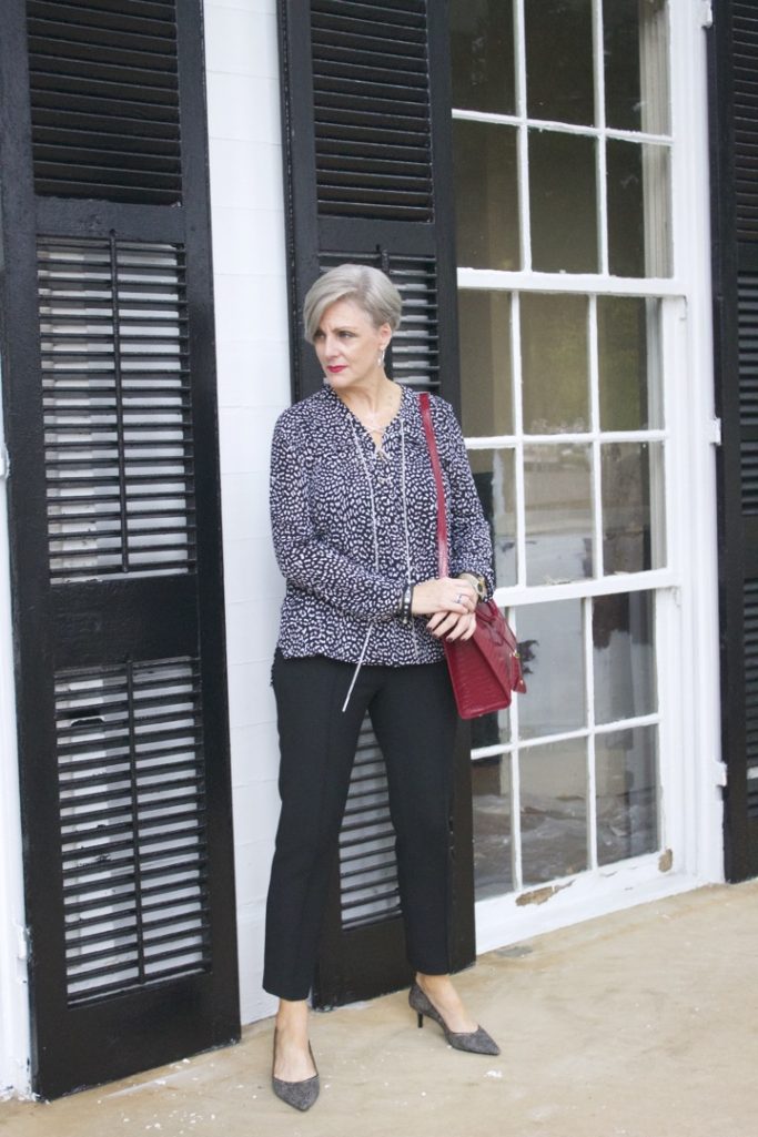 michael kors print blouse