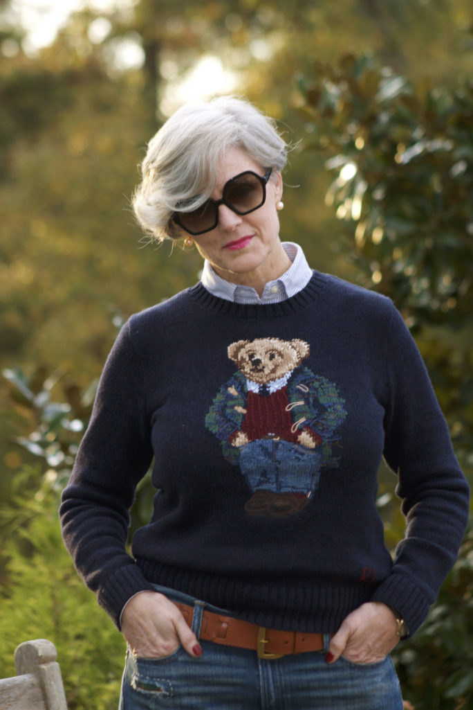 ralph lauren boyfriend jeans ralph lauren bear sweater