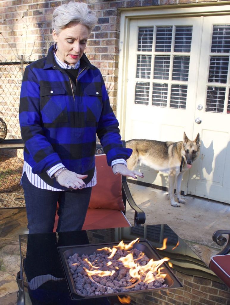 j.crew buffalo check half zip, madewell boyfriend shirt, j.crew toothpick jeans, frye veronica boots