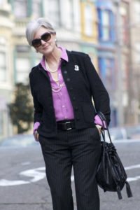 pink, pearls, and pinstripes