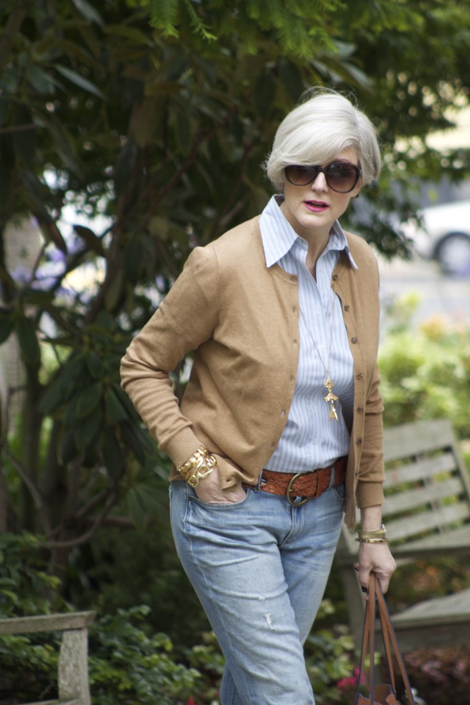 blue jeans and button-ups