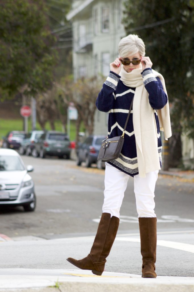 white jeans christmas outfit