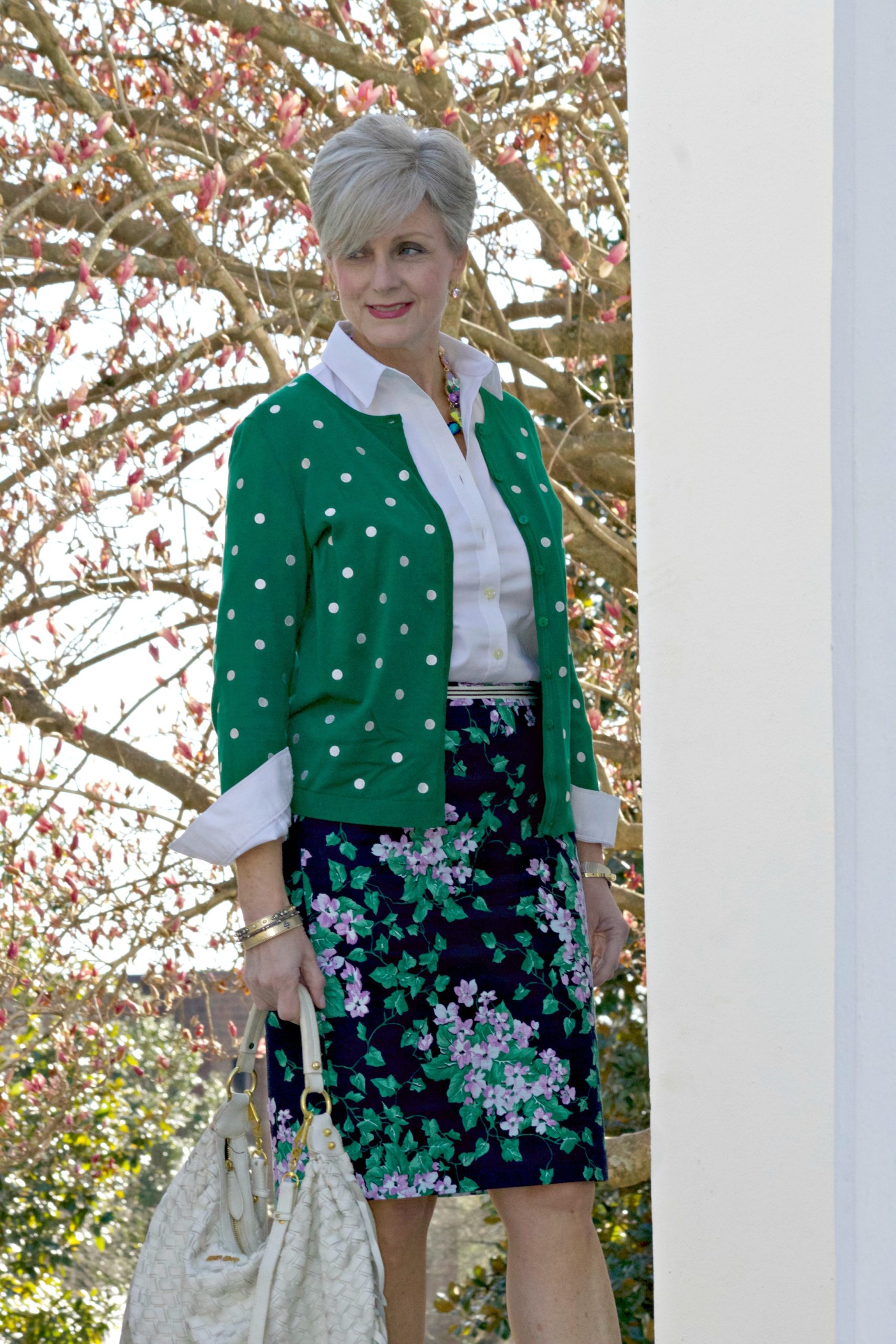 florals and polka dots