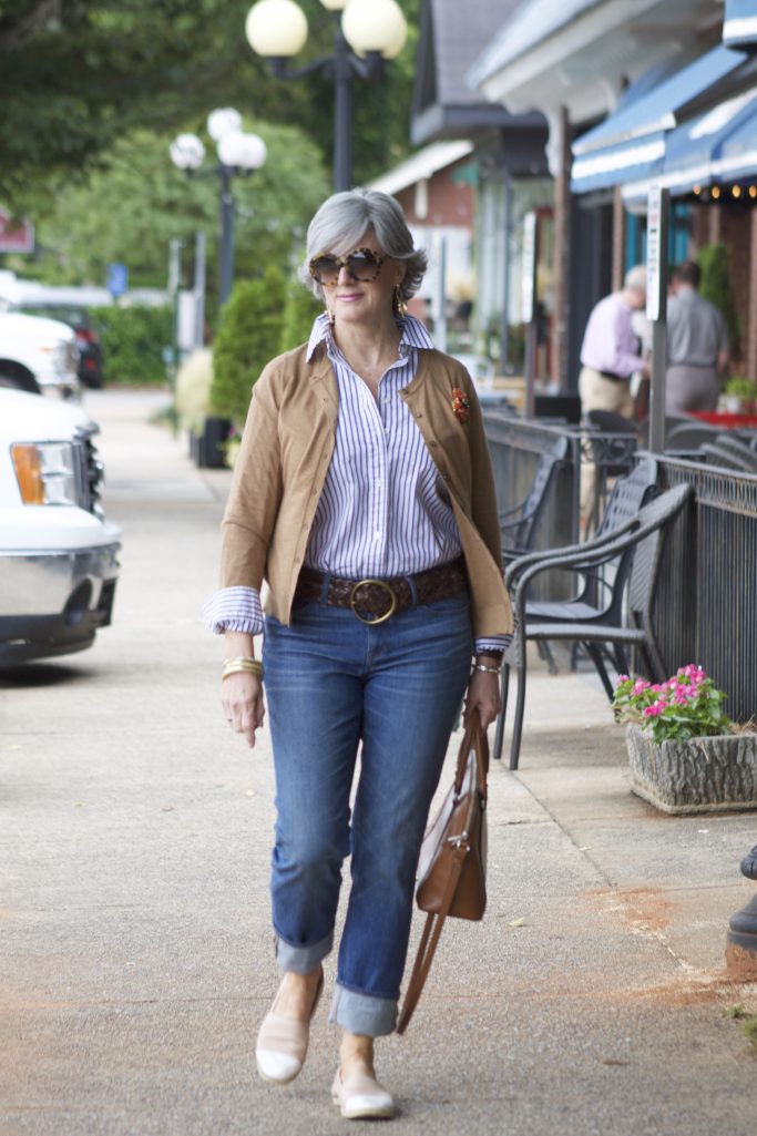 blue jeans and button downs | Style at a Certain Age