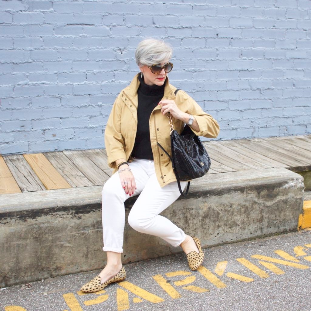 white denim for fall