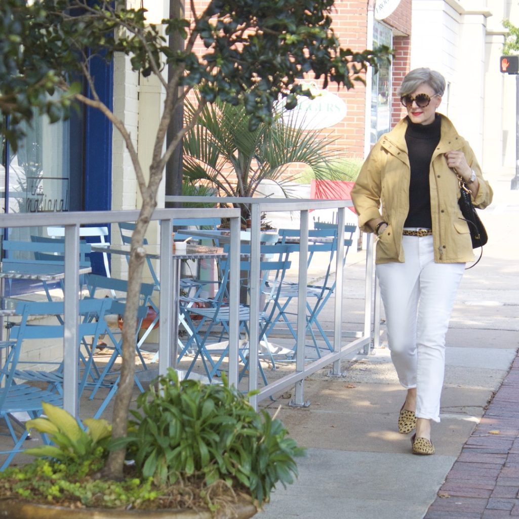 white denim for fall