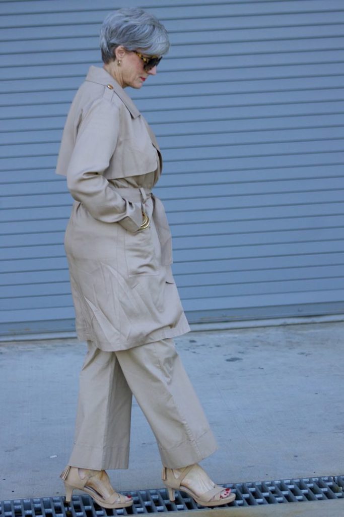 adrian allen shoes, a new day khaki pants trench coat, boden stripe tee