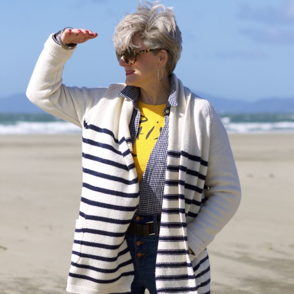 san francisco, madewell denim, j.crew striped cardigan, tory burch espadrilles