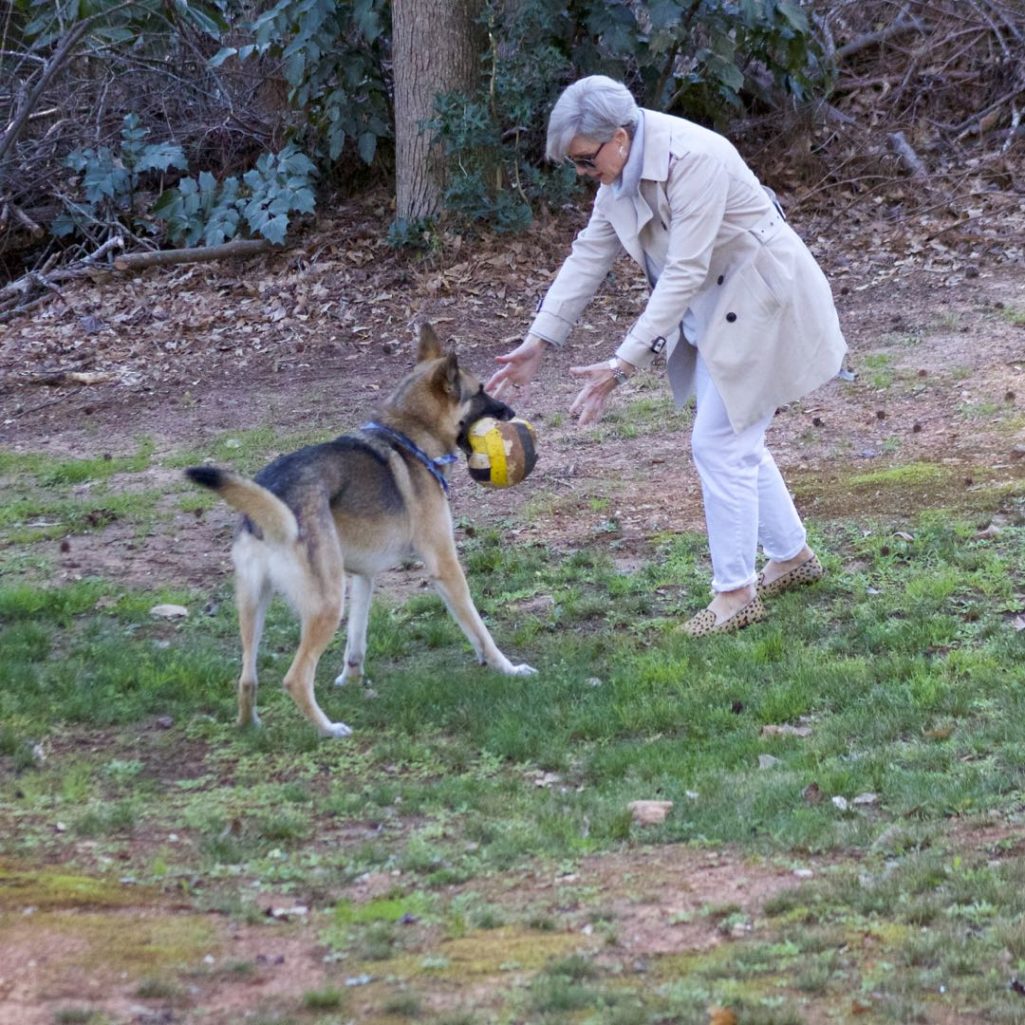 trench coat, talbots white boyfriend jeans, athleta sweatshirt, leopard calf hair flats