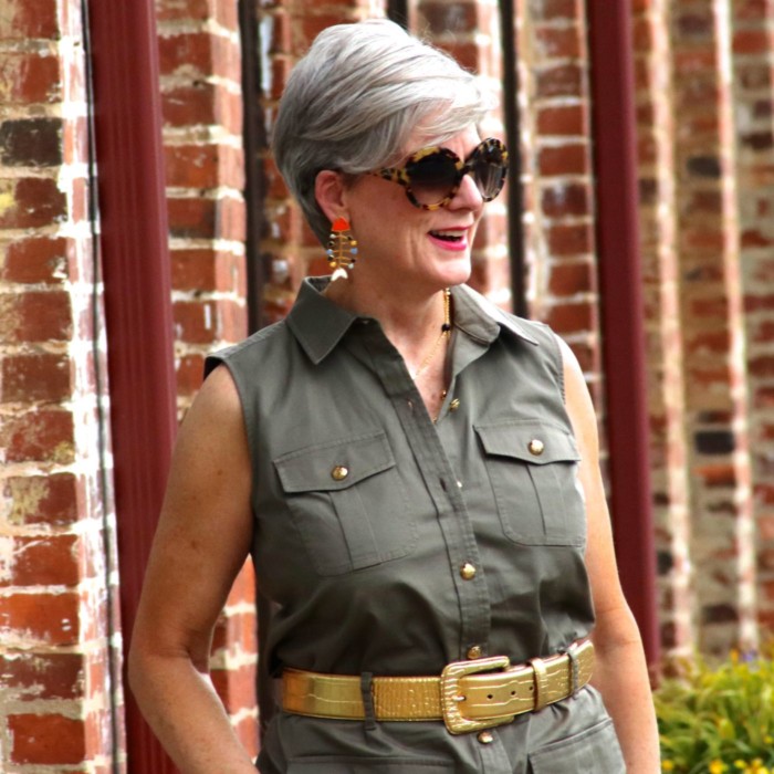 ralph lauren trench dress, ralph lauren gold belt, soludos espadrilles, tory burch necklace, tory burch earrings,