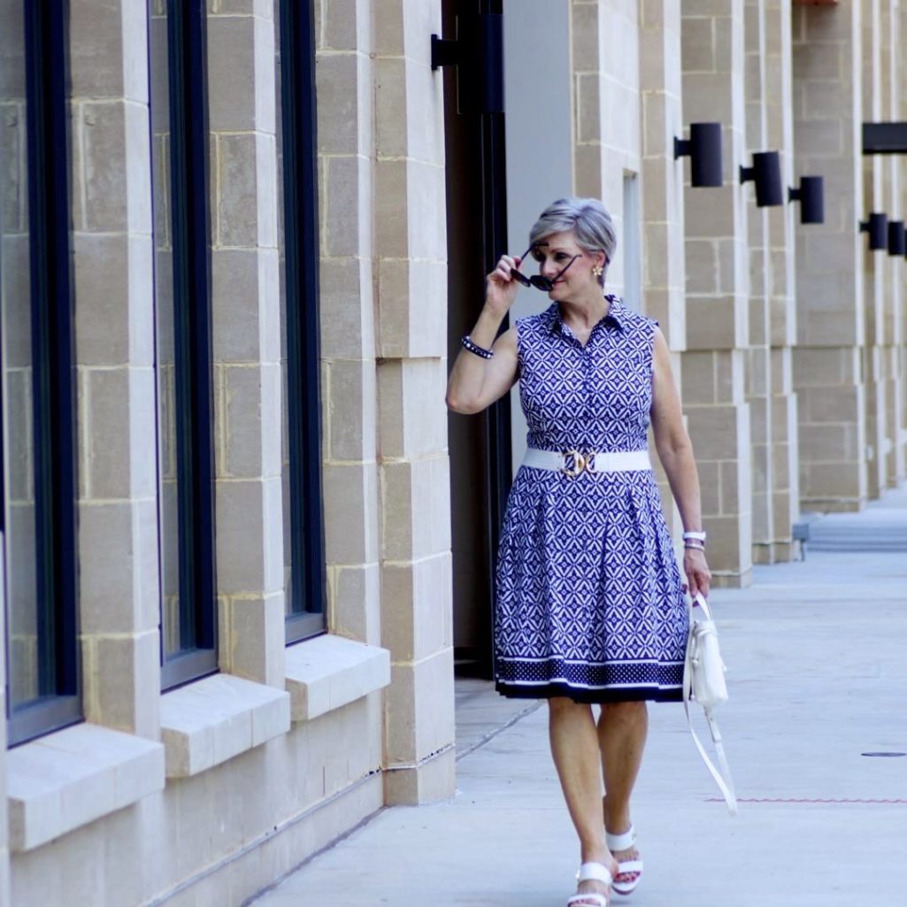 talbots cotton shirtdress