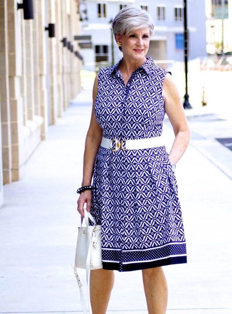 talbots cotton shirtdress