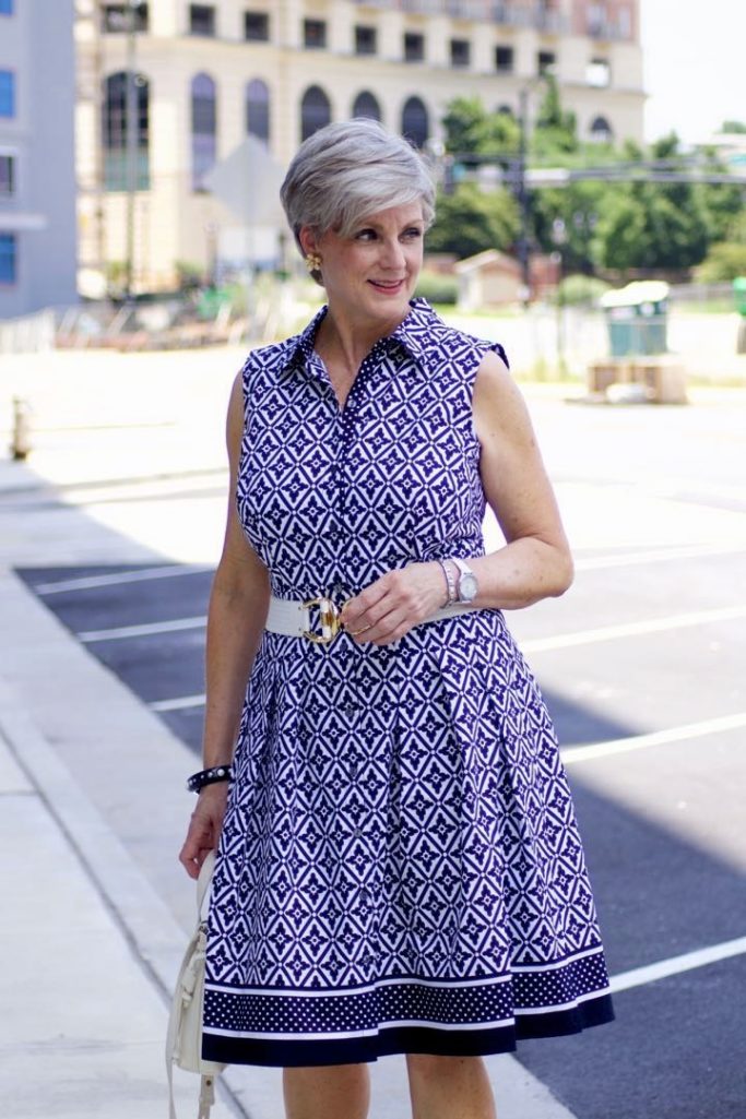 talbots cotton shirtdress