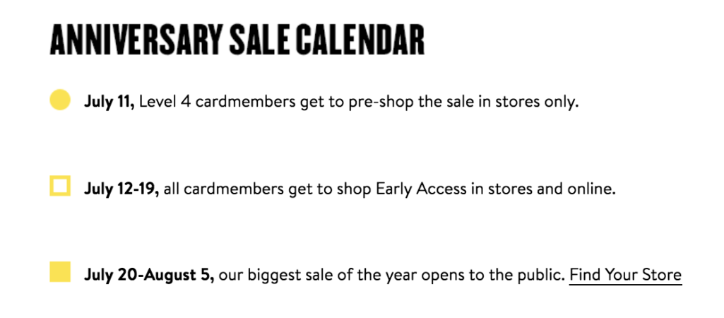 Nordstrom Anniversary Sale