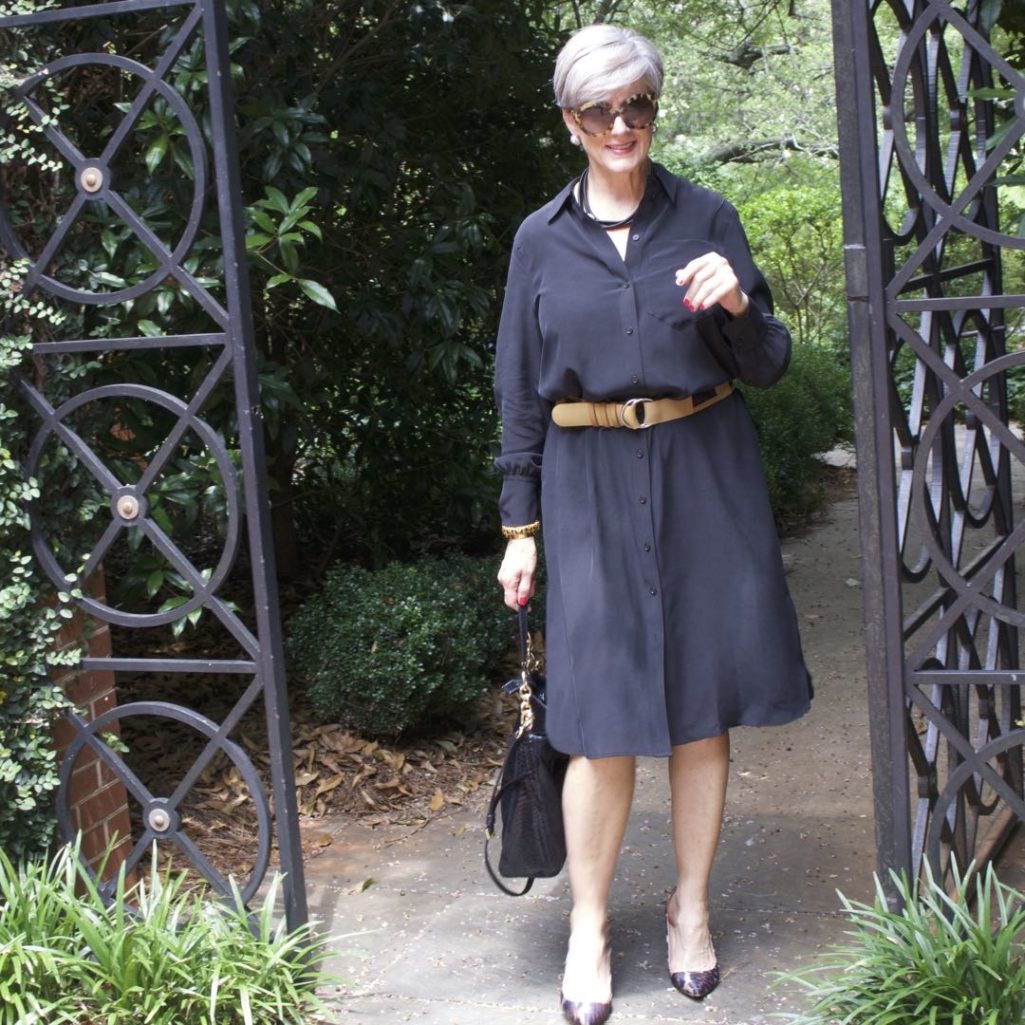 how to style a shirtdress