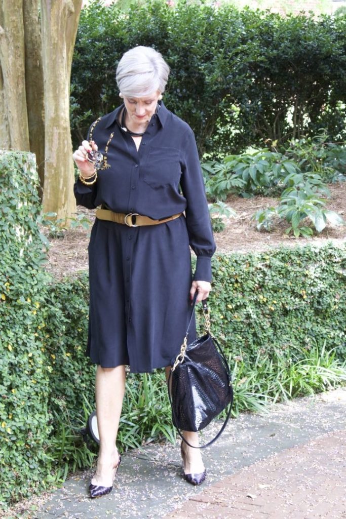 how to style a shirtdress