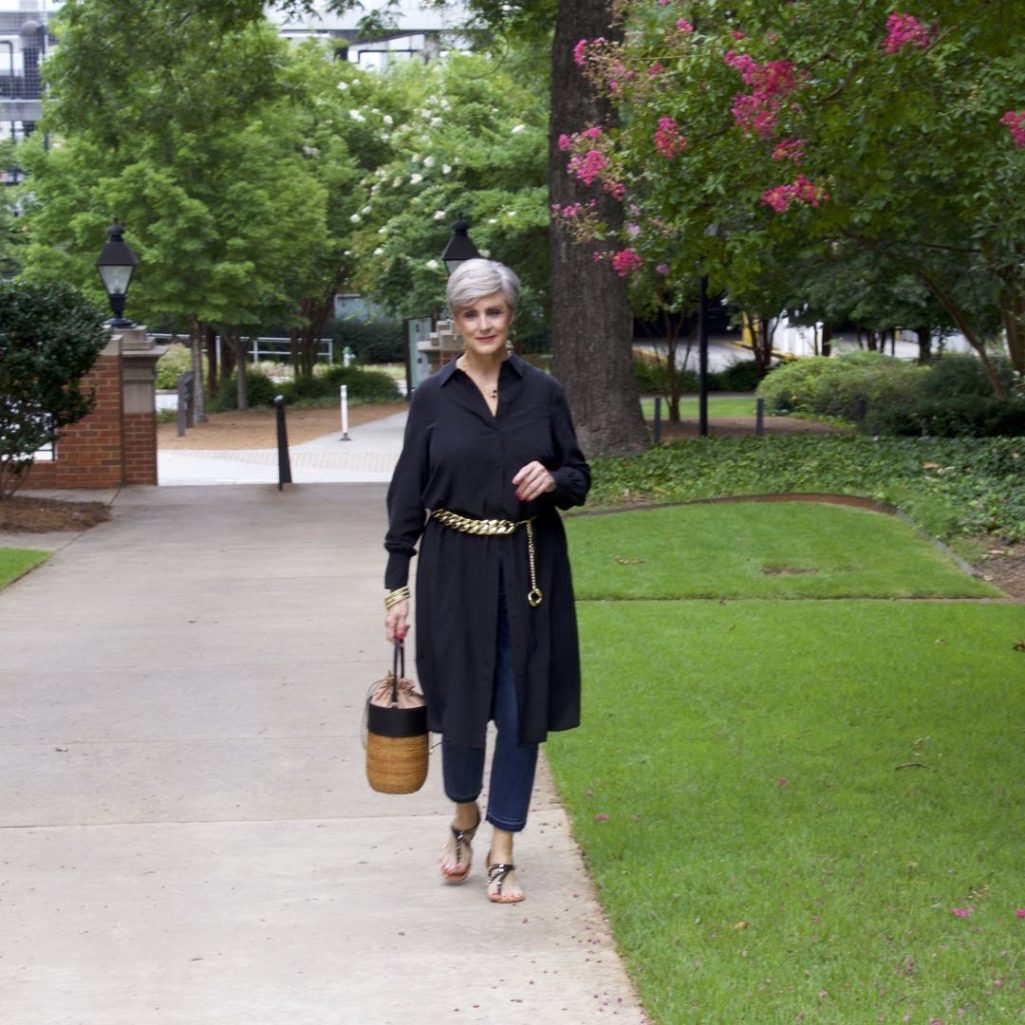 how to style a shirtdress