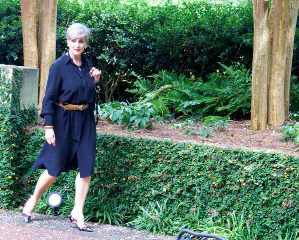 how to style a shirtdress