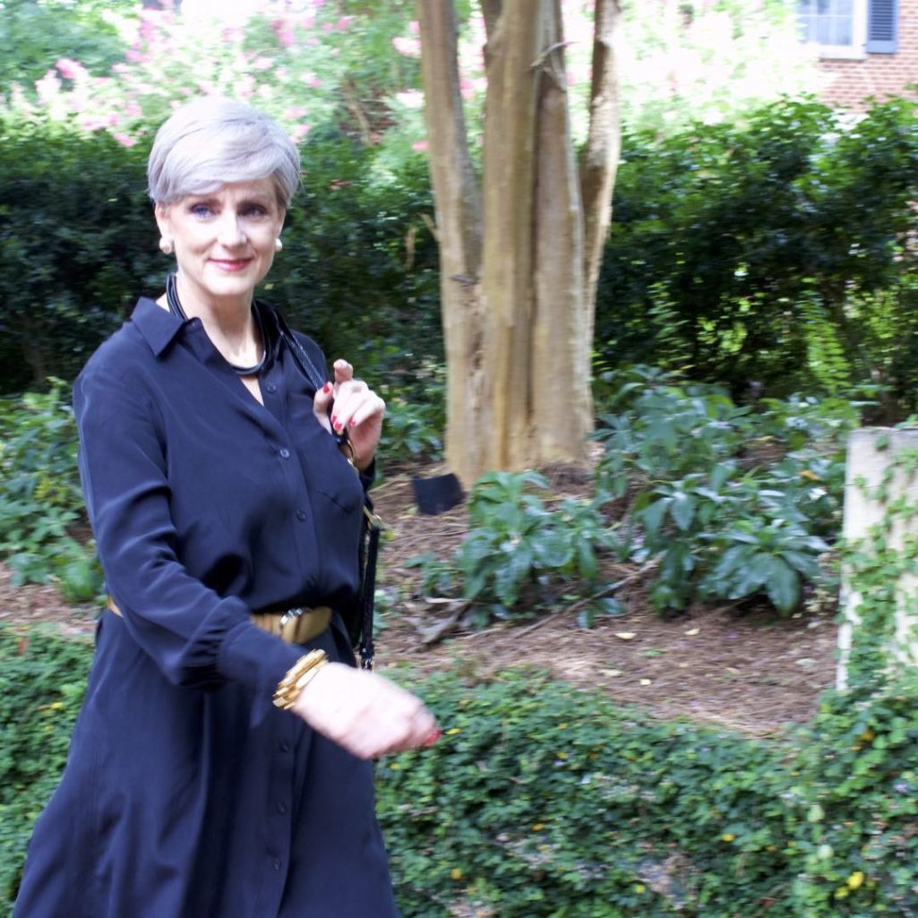 how to style a shirtdress