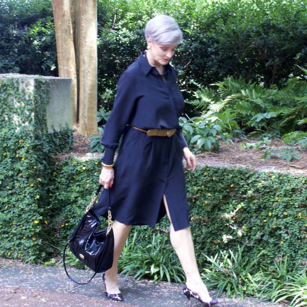 how to style a shirtdress