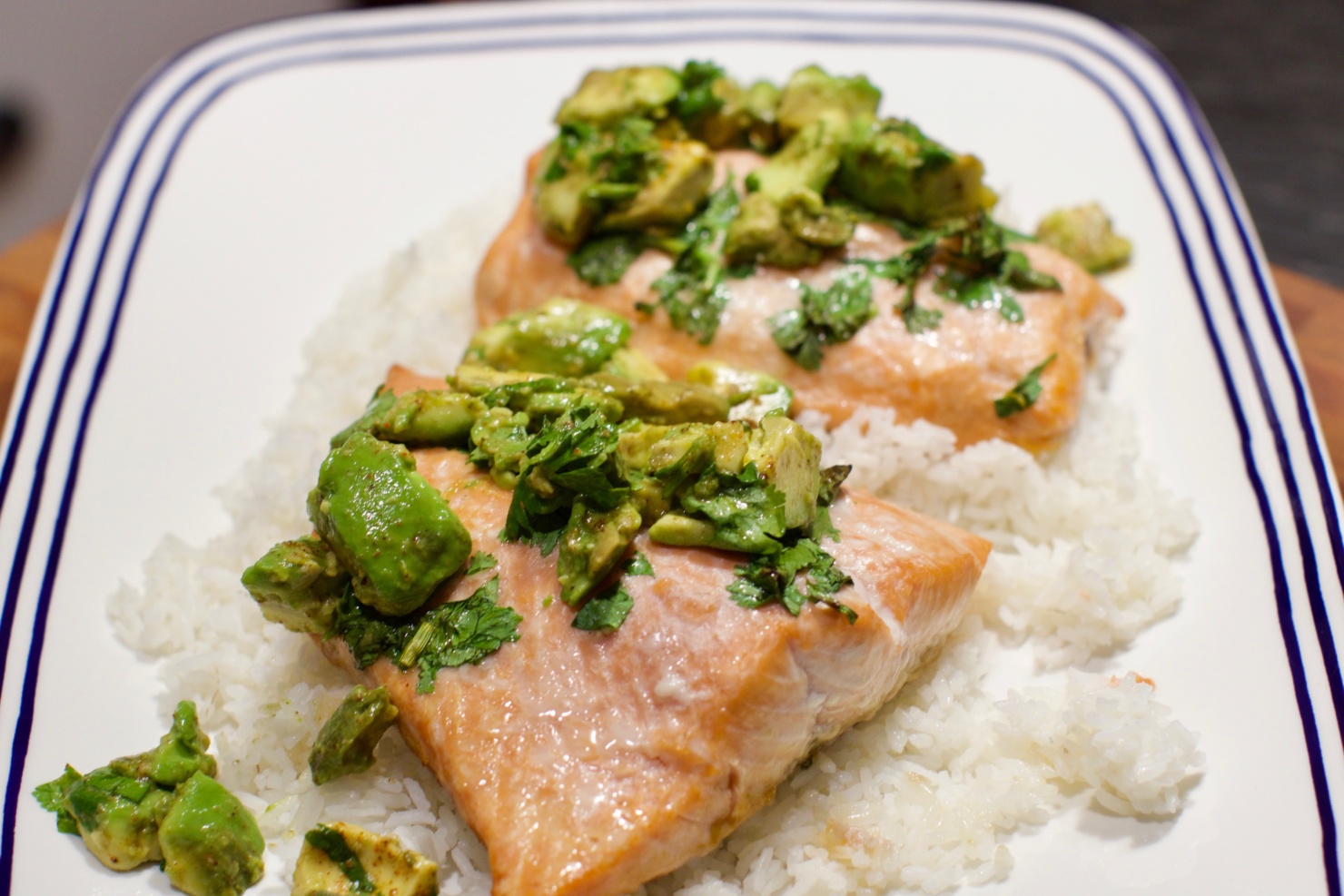 fridays with oscar | salmon rice bowl
