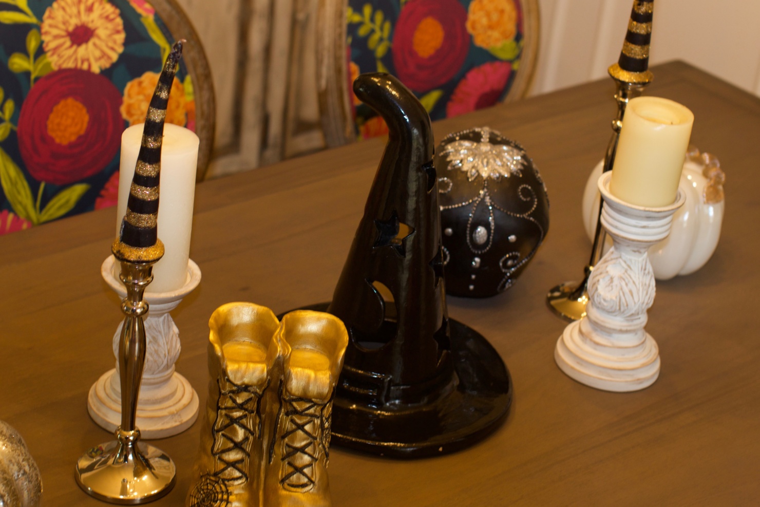 fall home design updates from beth at a Style at a Certain Age who is wearing a Ralph Lauren Polo Bear sweater, J.Crew skinny jeans, and J.Crew Ryan Loafers