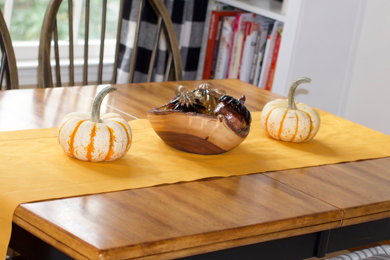 fall home design updates from beth at a Style at a Certain Age who is wearing a Ralph Lauren Polo Bear sweater, J.Crew skinny jeans, and J.Crew Ryan Loafers