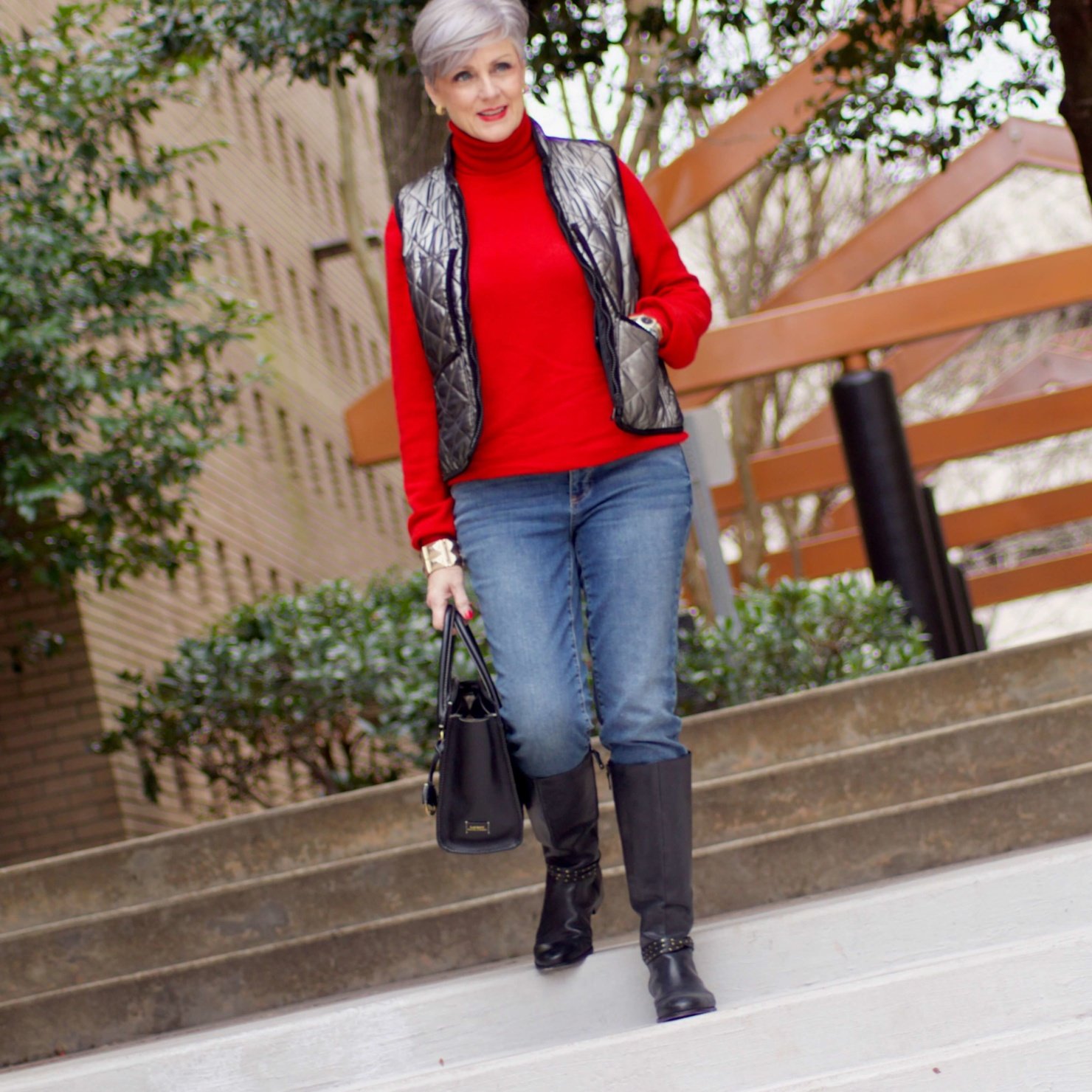 beth from Style at a Certain Age wears five classic winter essentials