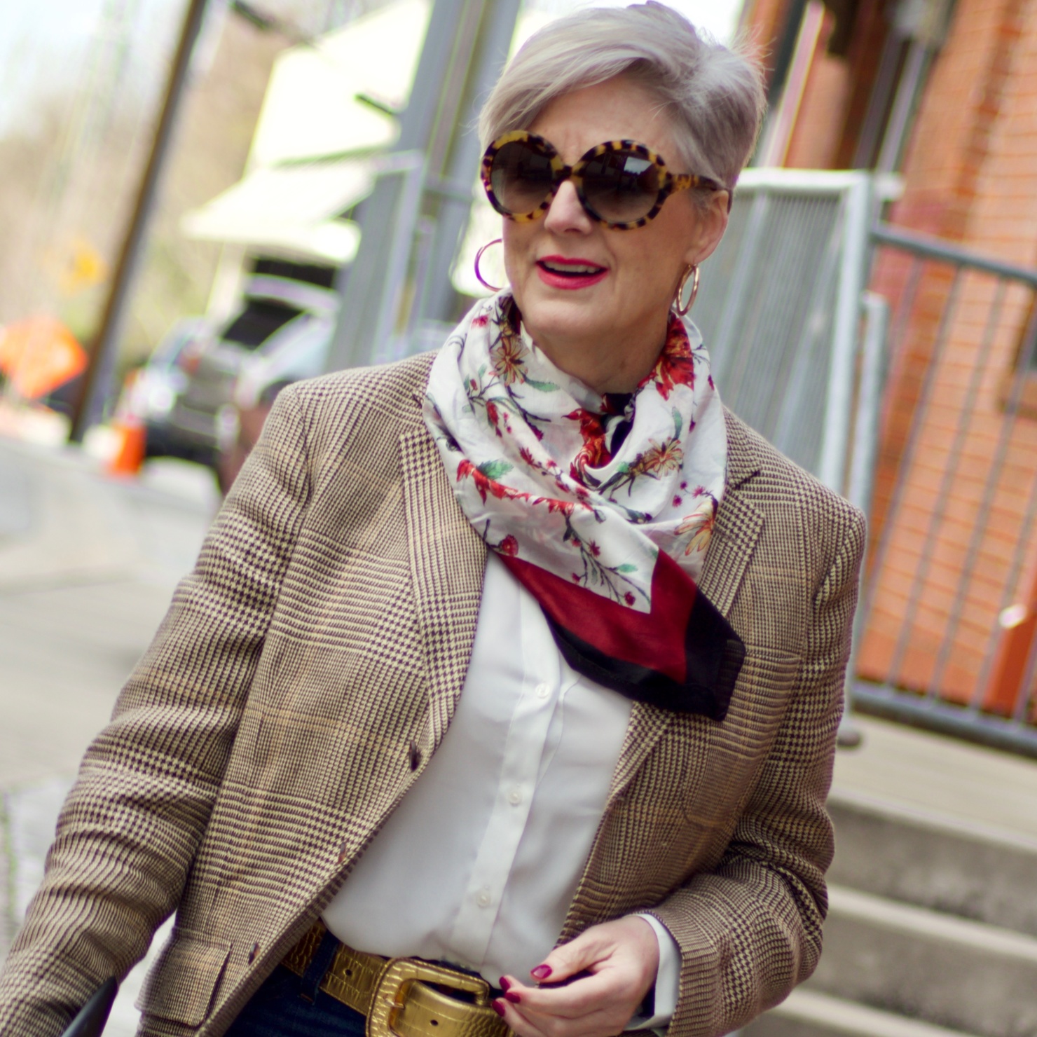 beth from Style at a Certain Age wears items from Rachel Zoe's Spring Box of Style