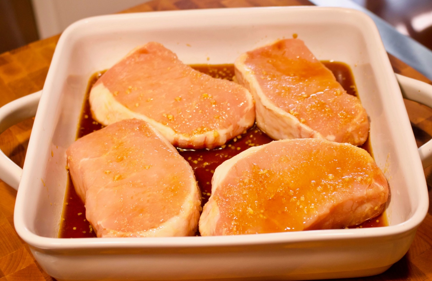 honey glazed pork chops