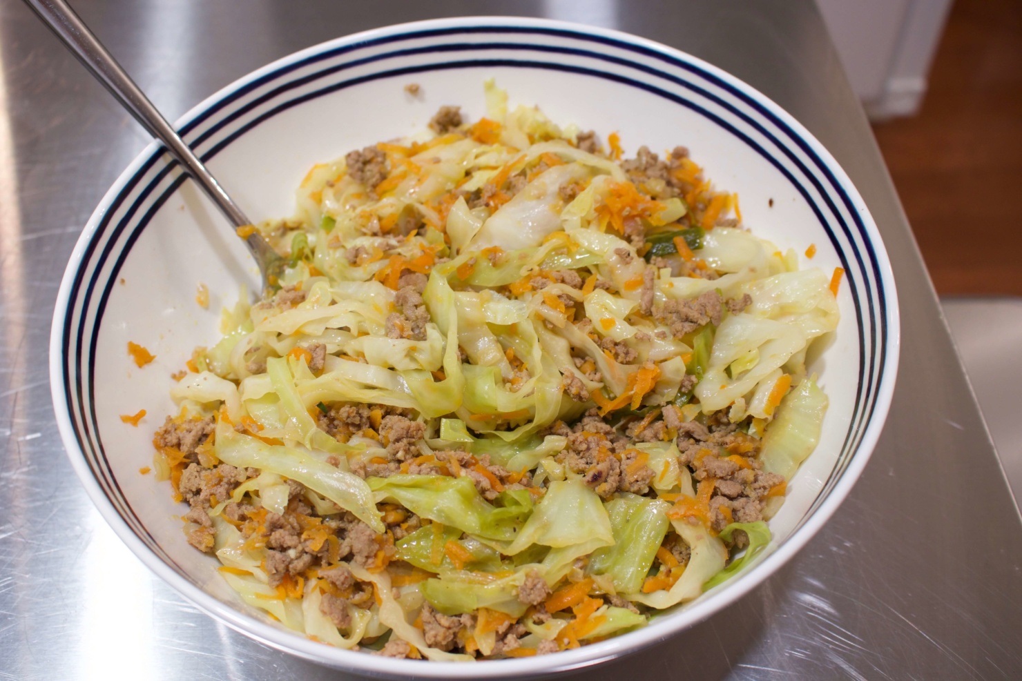 egg roll in a bowl