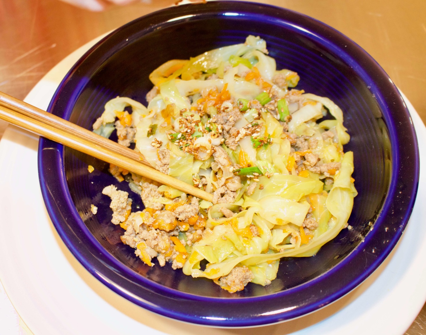 egg roll in a bowl