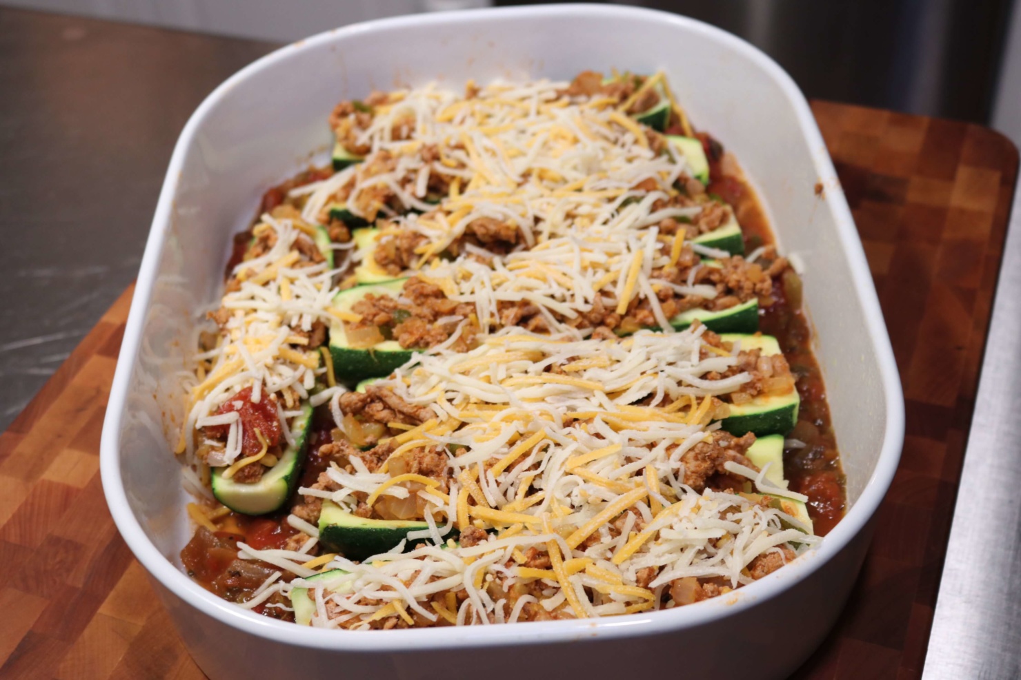 taco stuffed zucchini boats