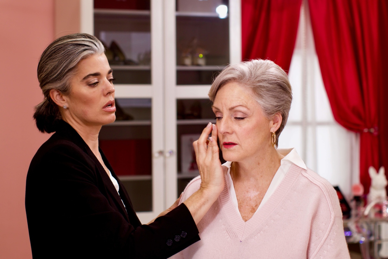 makeup application for over 60