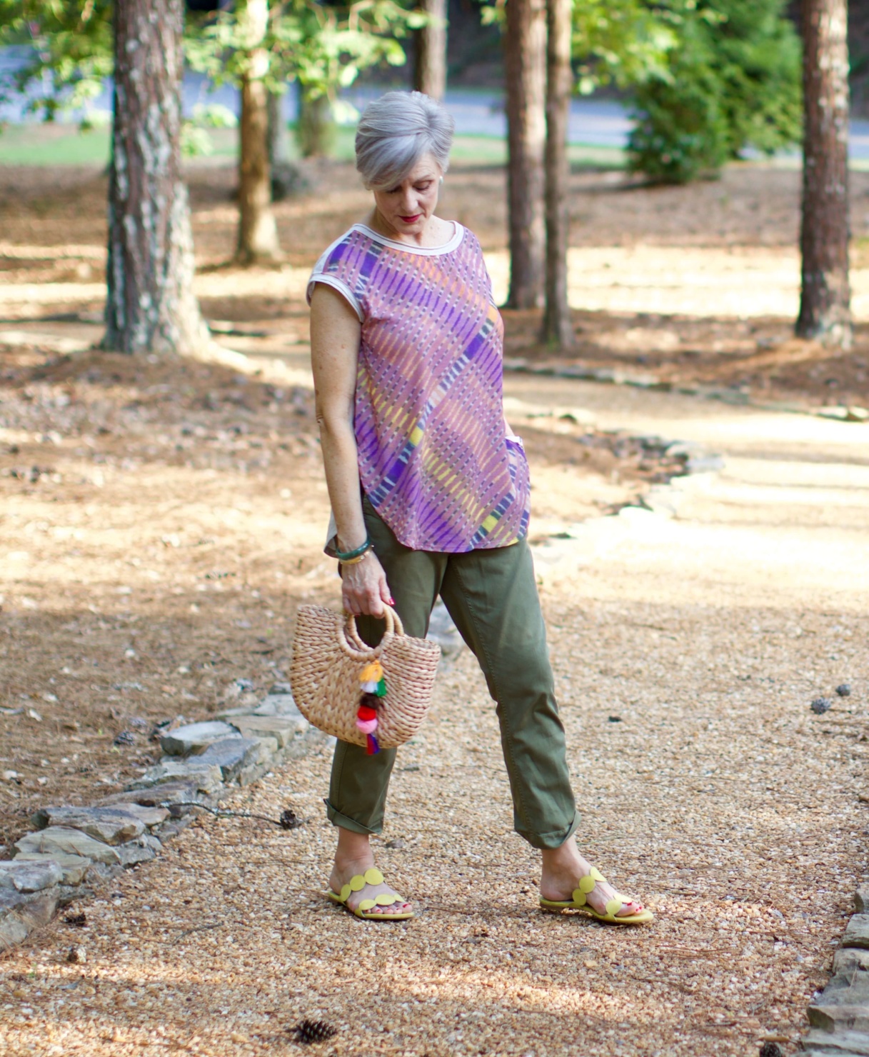 tunic and chinos