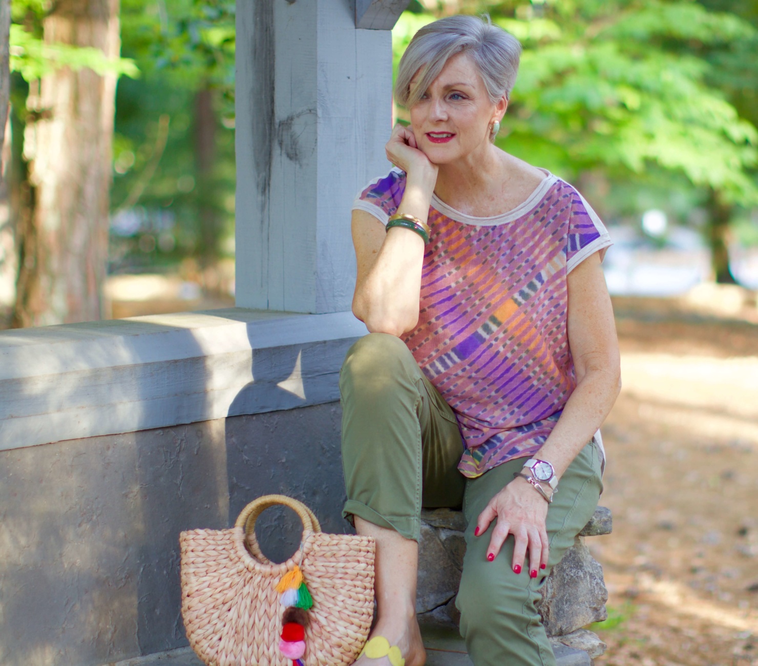 tunic and chinos