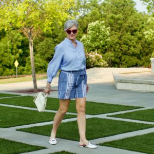 lightweight linen shirt and shorts