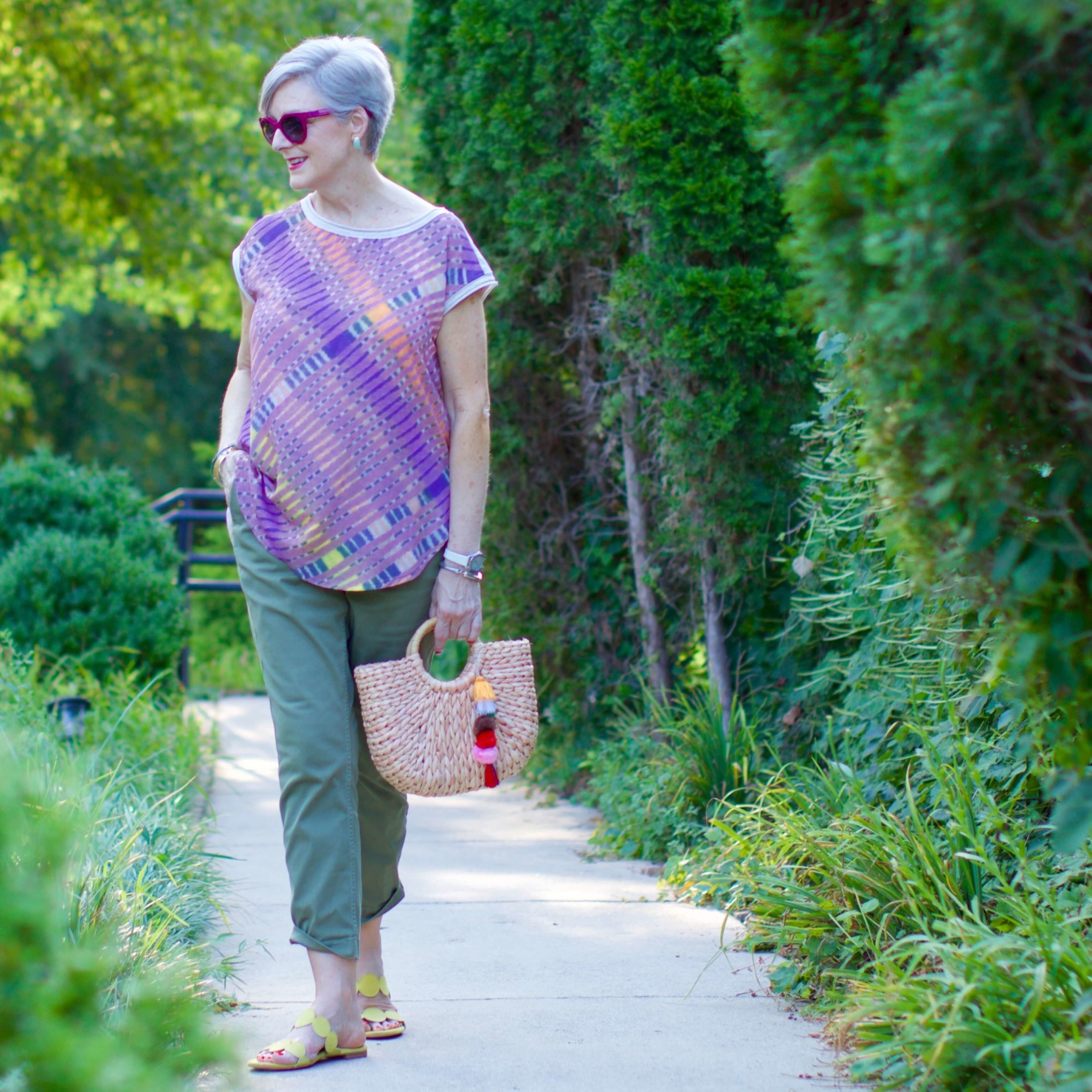 tunic and chinos