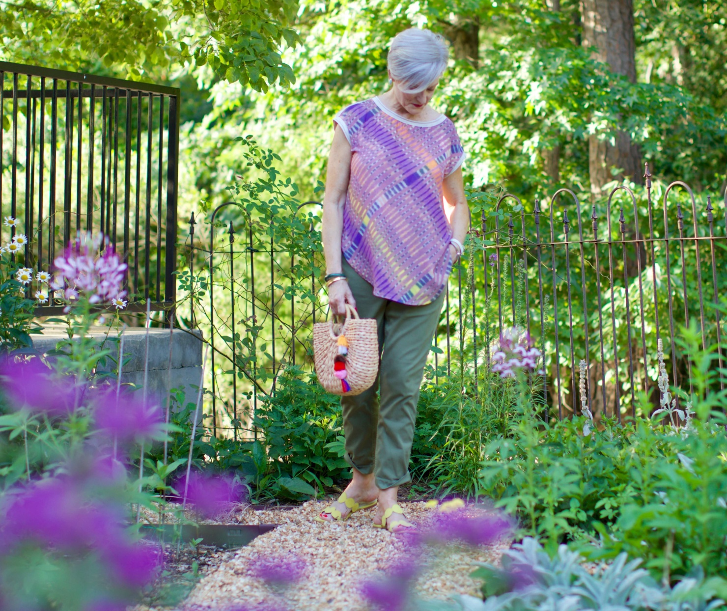 tunic and chinos