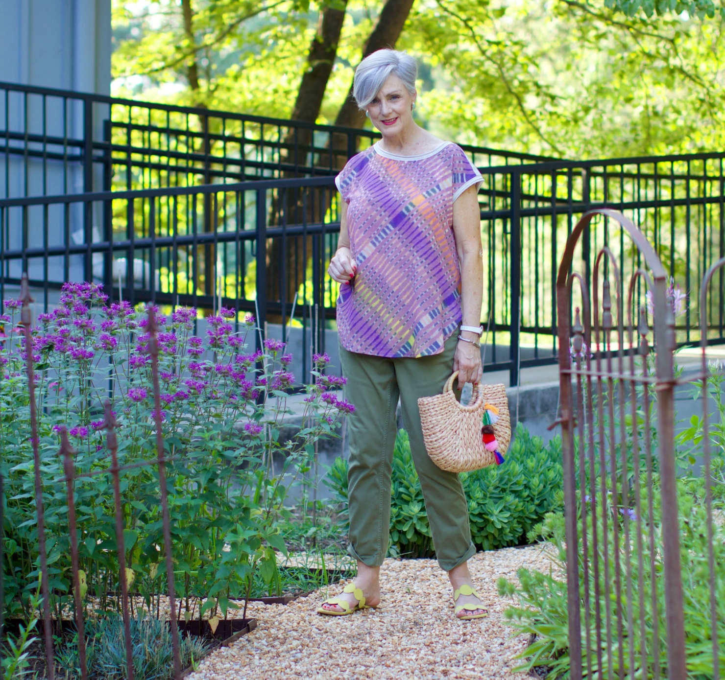 tunic and chinos