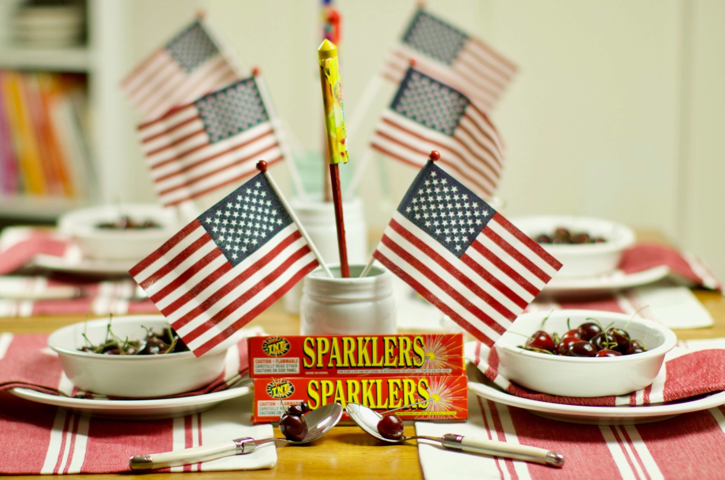 patriotic tablescape