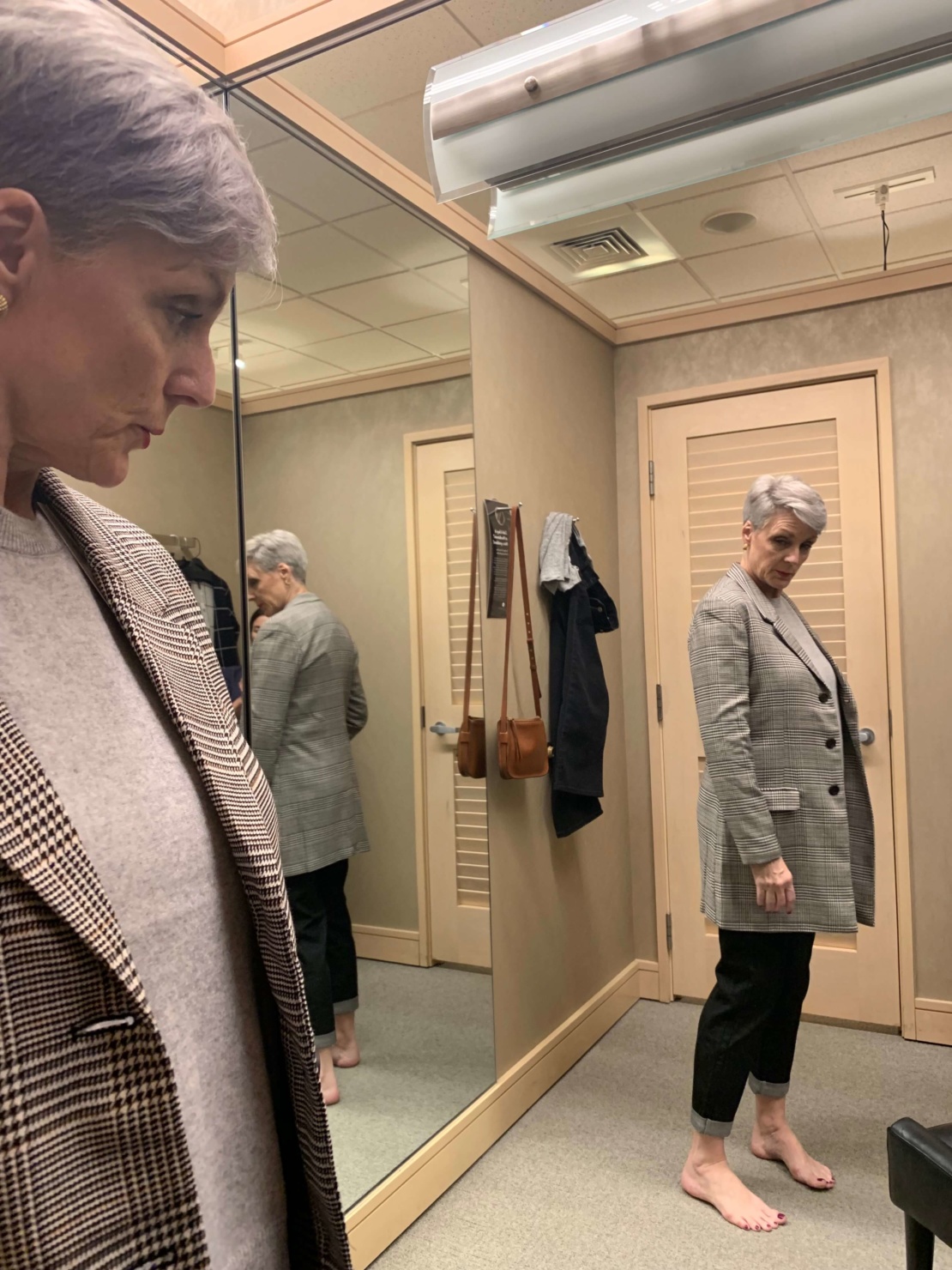 glen plaid blazer
